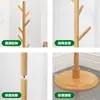Perchero de madera maciza, perchero de pie para dormitorio, uso doméstico, perchero vertical simple, perchero para bolsos de sala de estar interior