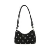 Bolsa Pequeña Cuadrada Fresca Dulce al por Mayor para Mujer 2026 Otoño Nuevo Bolso de Hombro Único de Lunares Marrones Bolso de Axila para el Trabajo