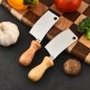 Atacado de fábrica aço inoxidável cabo de madeira mini faca de cozinha conjunto de 4 peças manteiga queijo faca de queijo casa faca de cozinha pequena
