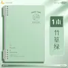 Cuaderno de hojas sueltas B5 color verde degradado antideslizante, cuaderno de espiral desmontable para estudiantes universitarios, A4, adecuado para exámenes de posgrado, amigable con la vista y ligero