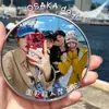Espejo convexo de mano para fotografía de viajes, herramienta para tomar selfies, espejo redondo pequeño, espejo reflectante mini compacto