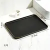 Bandeja Bandeja de Té Rectangular Tamaño Grande Hogar Sala de Estar para Colocar Tazas de Agua Bocadillos de Té Pasteles Juegos de Té Frutas Bocadillos Platos de Almacenamiento