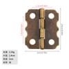 Bisagra de hardware Jingmao, bisagra de encaje, accesorios para caja de regalo, bisagra de hierro de 24 x 20 mm, plateada