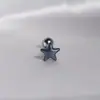 Uña de lengua de estrella perlada acrílico estrella de cinco puntas anillo de lengua de acero inoxidable joyería de piercing corporal nueva transfronteriza