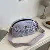 Nueva Bolsa Cruzada para Teléfono de Hombro Único Plisada 2025 para Mujer, Bolsa Cruzada Versátil Impermeable de Tela de Nylon, Bolsa Casual Multicolor