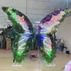 Iluminación Dinámica Alas de Mariposa Acrílico Material Láser Flor Brillante Mariposa Decoración de Plaza Comercial Props