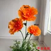 Flores Artificiais Impermeáveis Eva Papoula Flores Decorativas Grandes para Exibição em Shopping e Adereços de Arranjo de Cenas Flores Artificiais