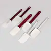 Varios estilos y especificaciones raspador de silicona espátula para hornear pasteles espátula cuchillo de goma espátula para crema integrada