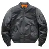 Artículo Popular de Exportación Transfronteriza Chaqueta Piloto Ma-1, Unisex, Cuello de Béisbol, Acolchada y Engrosada, Nylon Impermeable