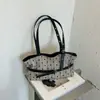 Bolso tote a rayas y lunares de estilo coreano Ruien, modelo nuevo 2026, bolso de hombro casual de gran capacidad para el día a día