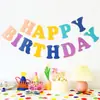 # Festa de Aniversário Feliz Crianças Primeira Festa de Aniversário Decoração Bandeira de Aniversário Cordão de Bandeirinhas Cenário Layout Bandeira Pendurada Bandeira Colorida Lote