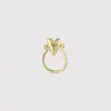 Anillo Ajustable de Personalidad Única Flor de Tai Chi Anillo Abierto Moda de Gama Alta Versátil Anillo para Mujer