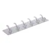 En Stock, Entrega Rápida, Ganchos de Seis Filas para Abrigos y Sombreros sin Taladro, Ganchos Fuertes para Colgar en Puertas sin Dejar Marca, Ganchos de Seis Filas