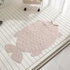 Alfombra Antideslizante de PVC para Baño Ducha Niños Baño Inodoro Alfombrilla Antideslizante para Pies Alfombra Impermeable para Suelo de Baño para el Hogar