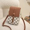 Plaid Mobile Phone Bag 2023women bolsa Personalidade Western Style Shoulder Bag Estudante Crossbody Small Bag ins