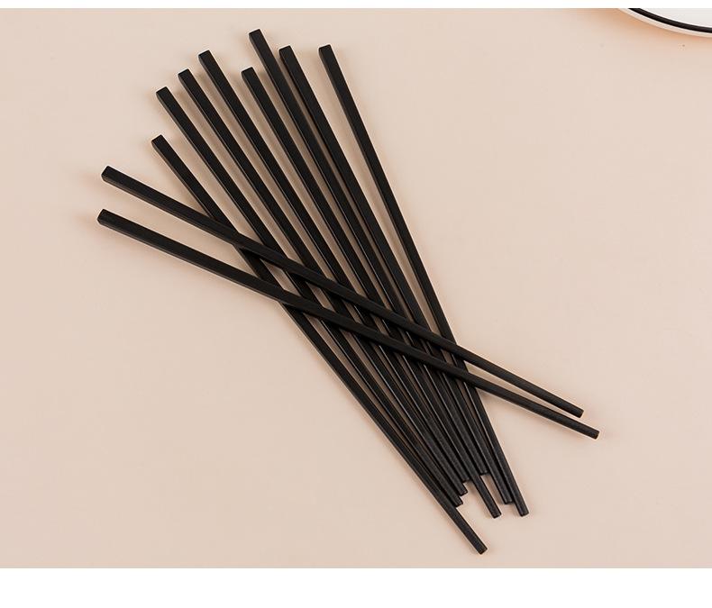 高档合金筷子家用餐厅用塑料玻纤耐高温消毒机筷子定制
