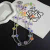 Cuentas Mate de Dopamina Cuentas Translúcidas de Arroz Cadena Larga para Colgar Cruzado Resistente Duradero Elegante Versátil Exterior Antiperdida Nuevo Modelo