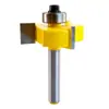 Faca Tipo T com Rolamento de Esferas Faca Reta 11mm Peça Invisível Faca para Ranhura Dois em Um Máquina de Posicionamento e Acabamento para Portas de Armário Cabeça de Faca Máquina de Gravação