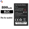 Adequado para bateria de celular Boost BL5C, nova placa de carregamento rápido de longa duração 800mAh, atacado de fábrica para comércio exterior