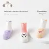 [Novo Produto] Meias para Bebê Menina Coreanas Cenoura Super Fofas Bebê Primavera e Outono Respiráveis Mais Fáceis de Combinar Meia de Cano Médio Algodão Transfronteiriça