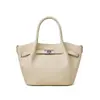 Bolsa de Cesta Pequeña de Cuero Genuino Tc Nueva Primavera 2026 para Mujer, Bolso de Mano Retro de Moda de Gama Alta, Bolso Cruzado para Viaje