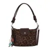 Bolso de hombro vintage de gamuza modelo nuevo 2026, bolso cruzado versátil de nicho para el día a día con correa de hombro de cuerda trenzada, bolso de axila con sensación de alta gama