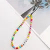Nueva cadena para teléfono móvil de cerámica suave de colores Amazon, cadena corta LOVE para teléfono móvil, cuerda para teléfono móvil, tendencia al por mayor
