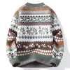Suéter de Punto Casual de Cuello Redondo para Hombre, Invierno Otoño, Capa Base de Moda