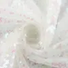 Estoque de fábrica liquidação tecido de lantejoulas bagunçado flor minhoca 3mm criptografia lantejoula traje de casamento tecido para toalha de mesa