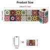 Xiyin Suprimento Transfronteiriço Adesivo Colorido com Padrão Mandala para Linha da Cintura PVC Autoadesivo Impermeável Adesivo Decorativo para Reforma de Parede