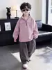 2177 Conjunto de Sudadera para Niños Bebé Otoño Casual Ropa Deportiva Niños Holgado Primavera y Otoño Conjunto de Dos Piezas 2026 Modelo Nuevo