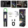 Lanterna multifuncional de alto brilho com fonte de luz dupla e gancho, iluminação recarregável, luz ambiente de acampamento com filamento de tungstênio e zoom