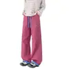 Calça de Softshell à Prova de Três Elementos Dopamine Outdoor com Perna Curva Outono Nova Marca Tendência para Casais Elástica Patchwork Americano Calça Esportiva