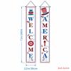 Decorações de Festa Amazon Mais Vendidas Transfronteiriças Cortina de Porta de Varanda Bandeira do 250º Aniversário Americano Dia da Independência Couplets Personalizados