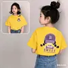 Camiseta Blanca de Algodón de Manga Corta para Niños Estilo Nuevo 2026 para Niños Medianos y Grandes Niñas Verano Manga Media Ropa Infantil Top Camiseta