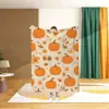 Venta Caliente Transfronteriza Manta de Franela para Halloween Manta Decorativa con Impresión Digital de Alta Definición Manta Suave y Amigable con la Piel