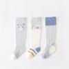 Calcetines de bebé verano 5A antibacterianos calcetines altos transpirables azules de dibujos animados calcetines para niños calcetines para niños calcetines de bebé