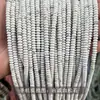 4*2mm Ábaco de Jade Natural Cuentas Sueltas Pulsera DIY Collar Accesorios de Joyería Cuentas Espaciadoras Cuentas de Posicionamiento Venta al por Mayor en Stock