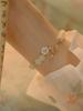 Pulsera de Jade Hetian Natural Rosa Historia Pulsera Femenina Diseño Nicho Ins Lujo Ligero Sensación de Alta Gama Regalo para Novia
