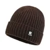 Chapéu Inverno à Prova de Frio Chapéu de Tricô com Forro de Lã Espessado Quente Chapéu de Lã Masculino Chapéu de Algodão Chapéu Frio à Prova de Vento para Passeio de Inverno