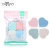 YUHAN YUHAN caja de huevo de belleza amigable con la piel puff de cojín de aire esponja de maquillaje forma de corazón puff húmedo y seco Y0112