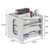Porta-arquivos Transfronteiriço, Pasta de Arquivos Multicamadas, Estante de Arquivos, Rack de Armazenamento, Caixa de Armazenamento, Organizador de Mesa, Material de Escritório