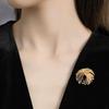 Broche de Aleación Geométrica, Gama Alta, Versátil, Femenino, Elegante, Gama Alta, Pin con Diseño de Fuegos Artificiales, Accesorios de Decoración para Traje