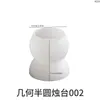 Molde de Silicona para Taza de Vela Perfumada Minimalista Estilo Europeo Estilo Ins Molde DIY para Resina Yeso Tarro de Almacenamiento Portavelas Adorno