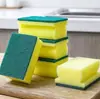 Esponja de Lavar Louça Palha de Aço Camada Dupla Esponja de Limpeza de Cozinha Pano de Limpeza Antiaderente Óleo Pano de Lavar Louça
