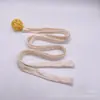 Suministro directo de fábrica cuerda plana hueca para sombrero suéter pantalones cuerda de algodón tejida pantalones de cuerda de algodón cuerda para sombrero 1.2 cm cinturón de cuerda de algodón bordado