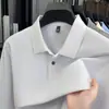 Camisa Polo de Algodón Puro con Cuello y Mangas Largas para Hombre de Primavera y Otoño Tops Casuales para Hombre Camiseta de Color Puro Piqué 100% Algodón para Hombre