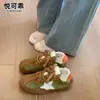 Zapatillas de entrenamiento alemanas estilo ballet de cuero genuino con plataforma alta para mujer, nuevo modelo otoño 2026, zapatillas blancas Forrest Gump, zapatos casuales deportivos