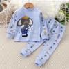Conjunto de Roupas de Outono para Crianças Novo Algodão Puro Roupas de Outono Calças de Outono Pijamas de Outono para Meninos Roupas de Casa para Bebês Meninas Roupas Infantis Venda por Atacado