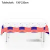 Amazon Mantel con Bandera Americana Desechable Pe Decoración Fiesta Día de la Independencia Mesa Mesa de Postres Mantel de Estrellas y Rayas